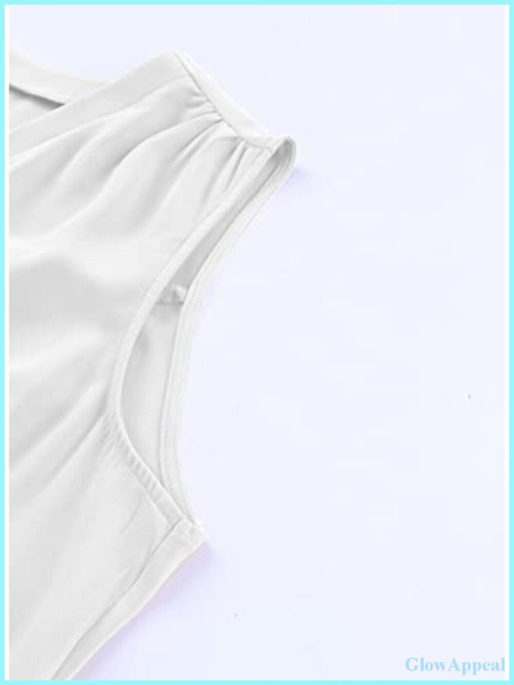 Plus Size Sleeveless V Neck Tank Top Chiffon Blouse Loose Fit Summer - Picture 4 of 6